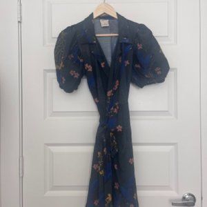 By Anthropologie Puff-Sleeve Dress